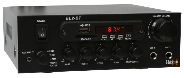EL103122 E-Lektron EL2-BT stereo HiFi Verstärker Class-D