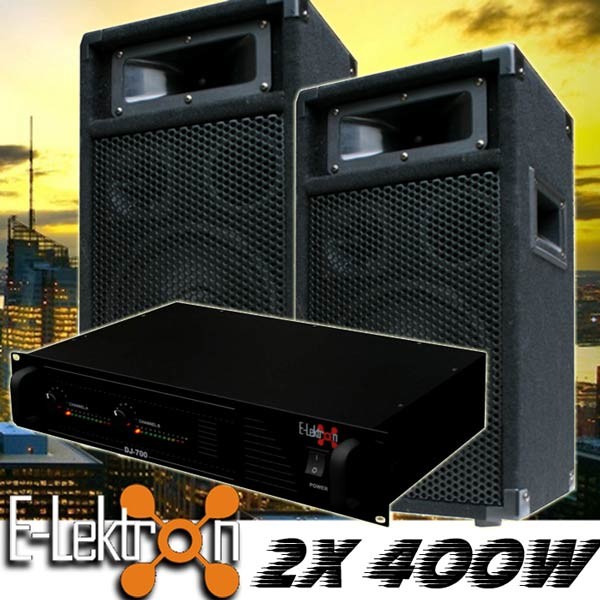 EL189752 DJ PA Anlage DJ-700 Endstufe &amp; PW20 Lautsprecher