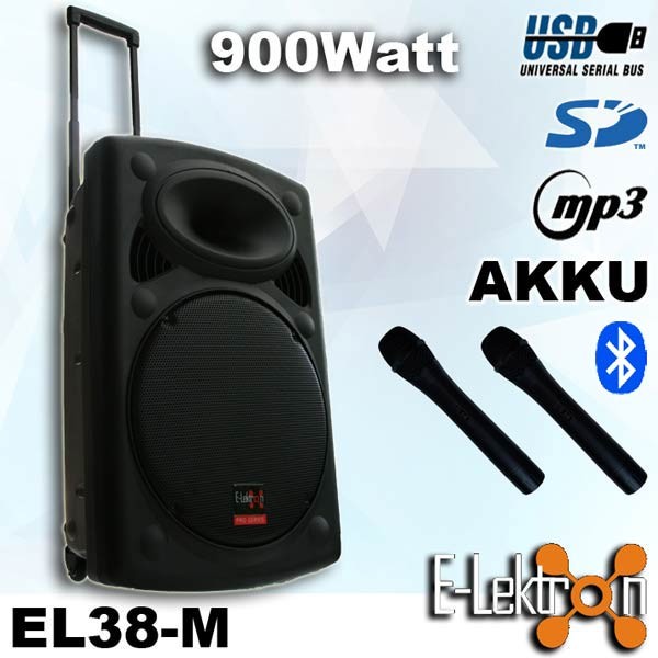 EL815860 E-Lektron EL38-M mobiles DJ PA Soundsystem